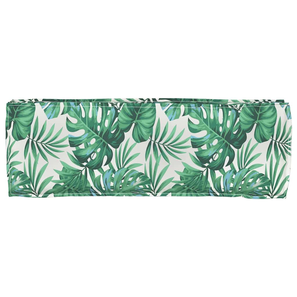 Pallet Cushion for Bench Floral Leaf pattern 120 x 40 x 8 cm